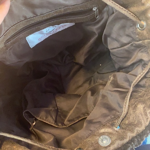 Quilted faux fur brown Big Buddha Santa Barbara women’s Handbag - Picture 10 of 14